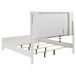 Marmore - Queen Panel Bed LED Headboard - White
