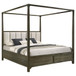 Gran Park - Queen Four Poster Canopy Bed - Dark Cocoa