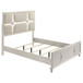Olivia - Queen Panel Bed LED Headboard - Pearl White