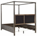 Gran Park - 4 Piece Queen Canopy Bedroom Set - Dark Cocoa