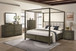 Gran Park - 5 Piece Queen Canopy Bedroom Set - Dark Cocoa