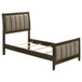 Wilkes - Upholstered Twin Bed - Dark Cocoa