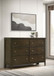 Wilkes - 6-Drawer Dresser Cabinet - Dark Cocoa