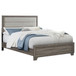 Wright - Upholstered Eastern King Bed - Brown Oak