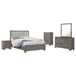 Wright - 5 Piece Queen Bedroom Set - Brown Oak