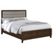 Welsley - Upholstered Queen Bed - Walnut