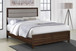 Welsley - Upholstered California King Bed - Walnut