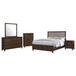 Welsley - 5 Piece Queen Bedroom Set - Walnut