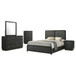 Cavelle - 5 Piece Eastern King Bedroom Set - Black