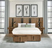 Terrace - California King Wall Panel Storage Bed - Ash Brown
