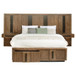Terrace - California King Wall Panel Storage Bed - Ash Brown