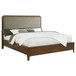 Maderia - Upholstered California King Panel Bed - Walnut