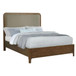 Maderia - Upholstered Queen Panel Bed - Walnut