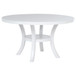 Judd - 5 Piece Round Wood Dining Table Set - Pearl White