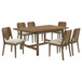 Crestmore - 7 Piece Rectangular Dining Table Set - Walnut