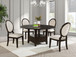 Twyla - 5 Piece Round Wood Dining Table Set - Dark Cocoa
