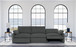 Collins - Modular Power Sofa - Dark Gray