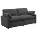 Collins - Modular Power Loveseat - Dark Gray