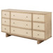Kailani - 9-Drawer Dresser Cabinet - Beige Oak