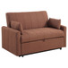 Portland - Boucle Upholstered Sleeper Sofa Bed - Copper