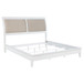 Bexhill - Upholstered Eastern King Panel Bed - White