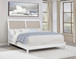 Bexhill - Upholstered Eastern King Panel Bed - White