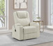Armstrong - Upholstered Power Lift Massage Recliner - Ivory