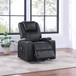 Armstrong - Upholstered Power Lift Massage Recliner - Black