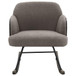 Paige - Boucle Upholstered Mid Back Rocking Chair - Taupe