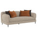 Jade - 2 Piece Chenille Upholstered Sofa Set - Latte
