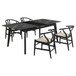 Crestmont - 5 Piece Extension Leaf Dining Table Set - Black