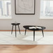 Odessa - 2 Piece Triangular Coffee And End Table Set - Black
