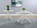 Briggs - 2 Piece Round Coffee And End Table Set - White