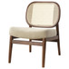 Rayo - Rattan Cane Back Accent Chair With Padded Seat - Camel