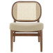 Rayo - Rattan Cane Back Accent Chair With Padded Seat - Camel