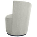 Nueva - Upholstered Swivel Chair Curved Backrest - Dove Gray