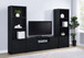 Winfield - 3 Piece Entertainment Center With TV Stand - Black