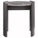 Gladstone - Round Faux Marble Top End Table - Distressed Gray