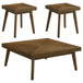 Westerly - 3 Piece Square Coffee And End Table Set - Walnut