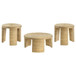 Artina - 3 Piece Rattan Coffee And End Table Set - Natural