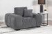Octavia - Upholstered Track Arm Accent Chair - Charcoal Gray