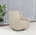 Serra - Boucle Upholstered Swivel Glider Recliner - Sandy Beige