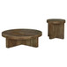 Kinkaid - 2 Piece Solid Wood Coffee And End Table Set - Brown
