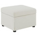 Winter - Upholstered Hydraulic Lift Top Storage Ottoman - Beige