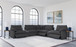 Collins - 7 Piece Modular Power Reclining Sectional - Dark Gray