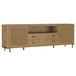Arini - Rattan Cane 2-Door TV Stand Media Console - Sand Wash