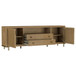Arini - Rattan Cane 2-Door TV Stand Media Console - Sand Wash