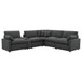 Collins - 6 Piece Modular Power Reclining Sectional - Dark Gray
