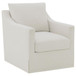Winter - Upholstered Sloped Arm Accent Swivel Chair - Beige