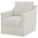 Winter - Upholstered Sloped Arm Accent Swivel Chair - Beige